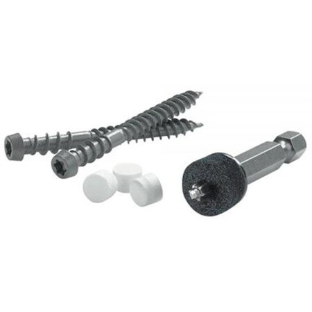 Fastenmaster Cortex Azek 2-3/4 in. L White Torx TTAP Trim Head Deck Screws and Plugs Kit ATCTL50LF275